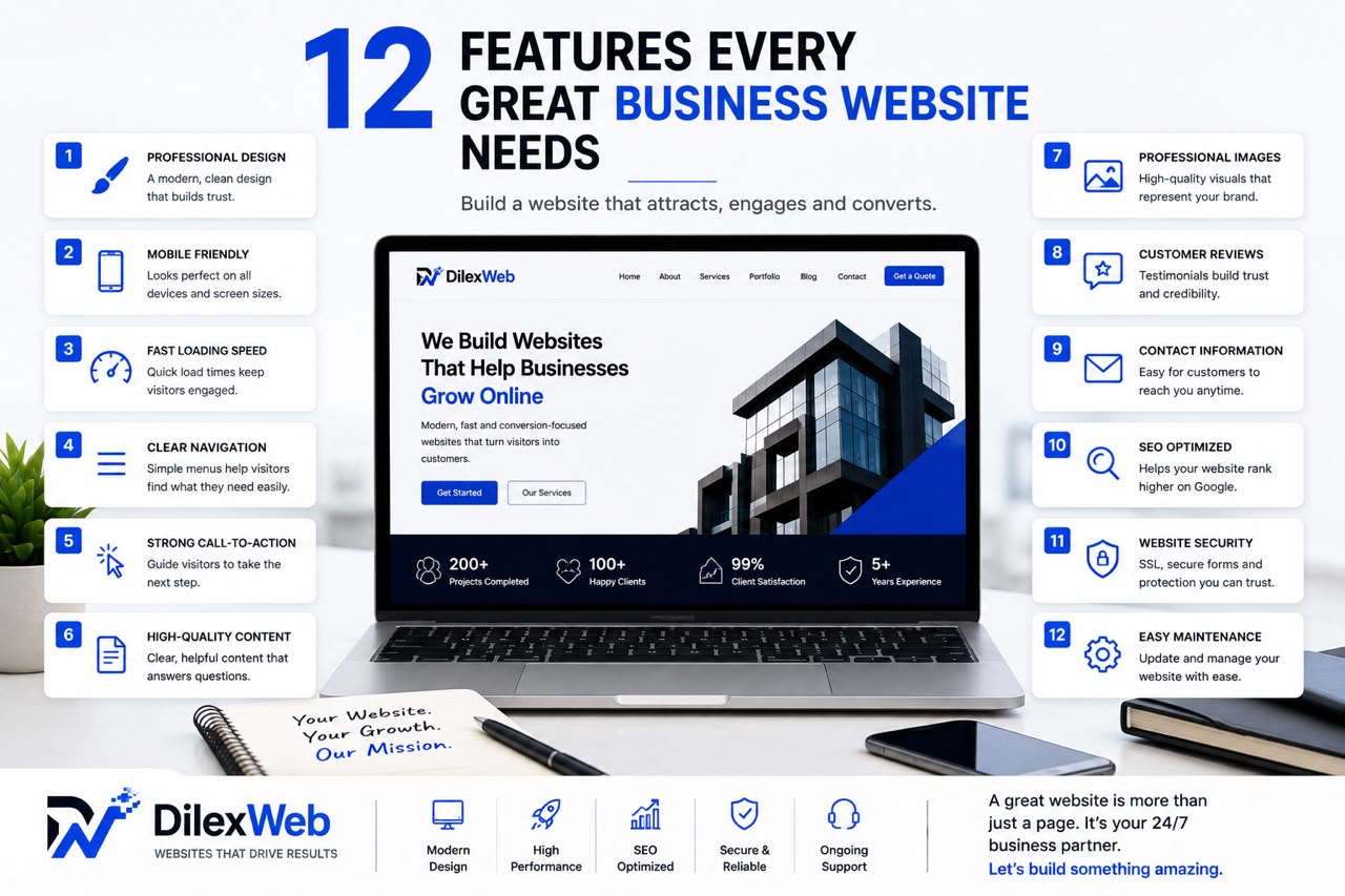 What Makes a Good Business Website? 12 Features Every Website Should Have
