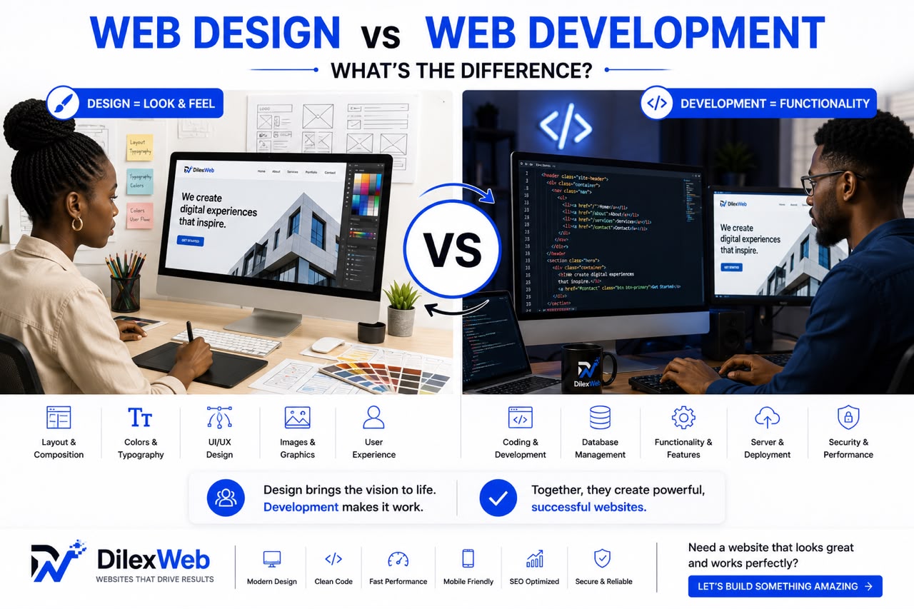 What Is the Difference Between Web Design and Web Development?