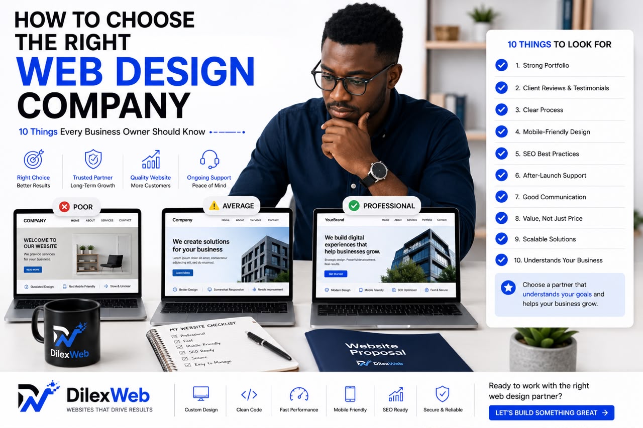 How Do I Choose the Right Web Design Company? 10 Things to Look For