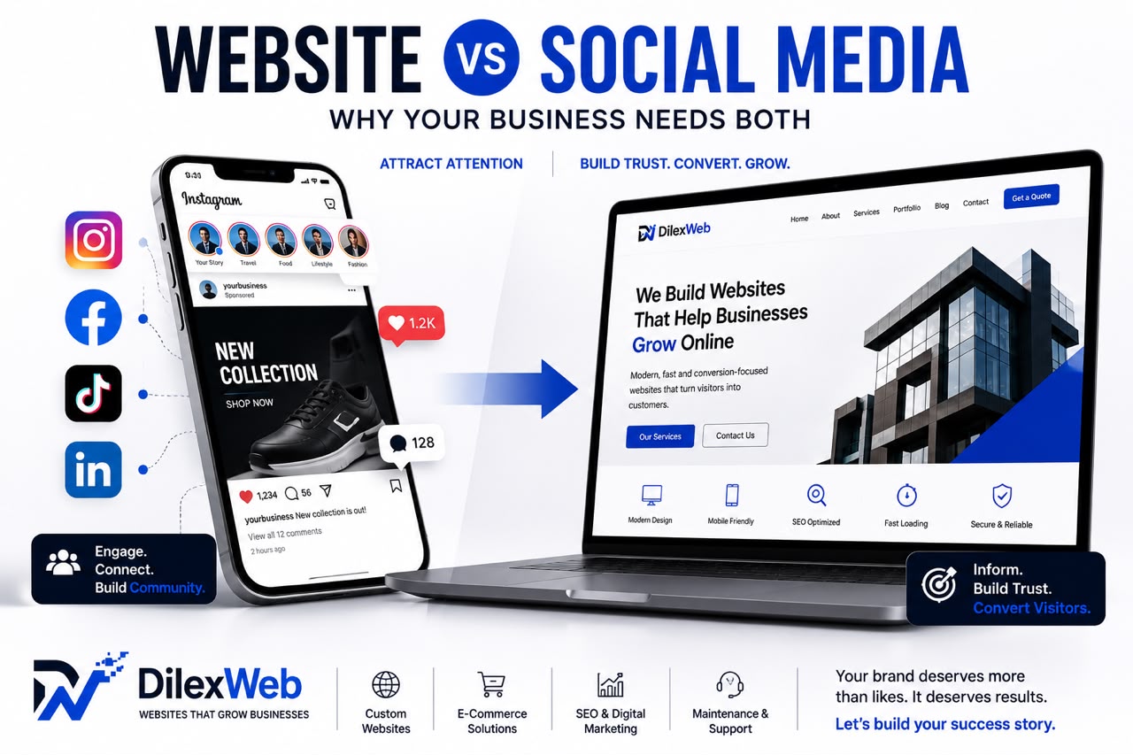 Website vs Social Media: Which Does Your Business Really Need?